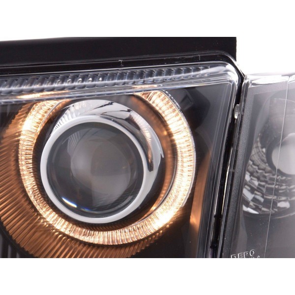 Angel eye headlight VW Passat type 3B 97 00 black