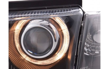 Angel eye headlight VW Passat type 3B 97 00 black