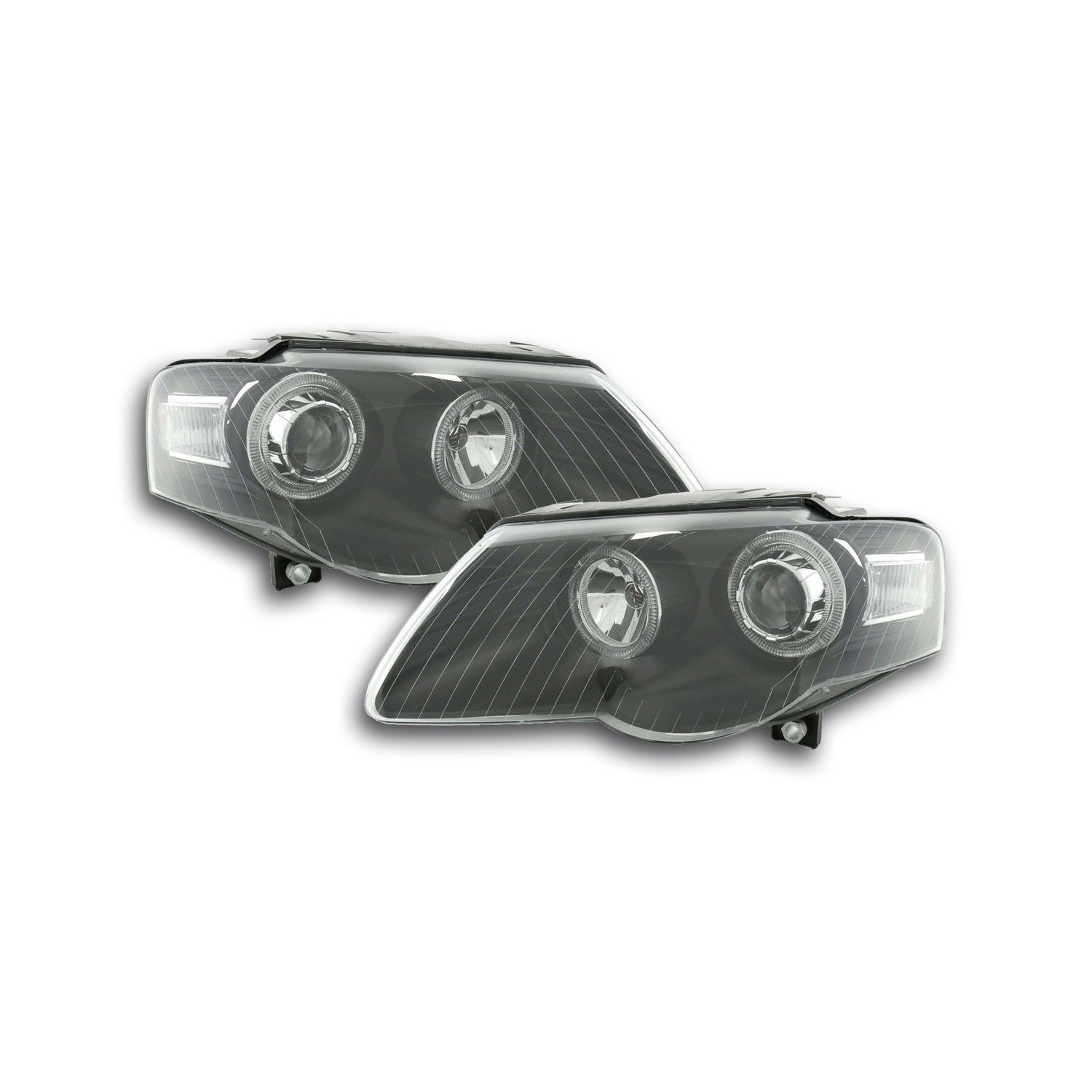Angel eye headlight VW Passat type 3C 05 black