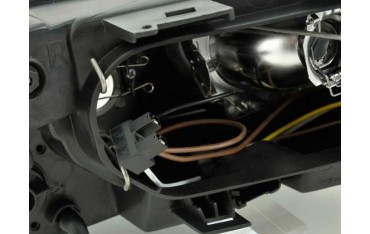 Headlights Audi A4 type B5 95 99 black