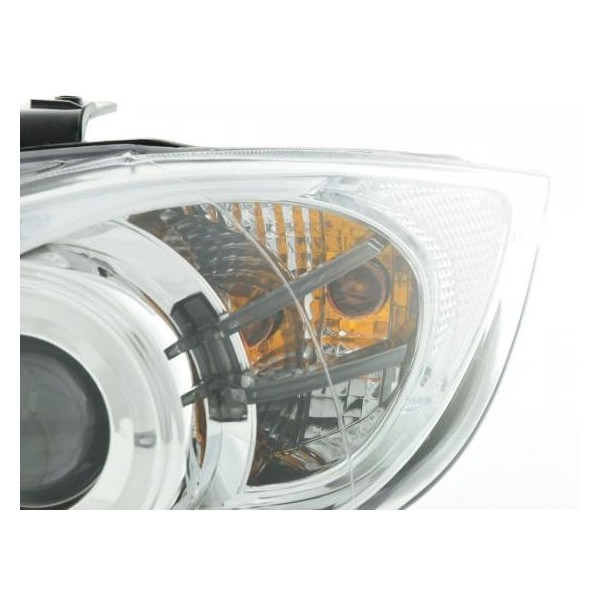 Headlight set BMW 3 series type E90 E91 05 08 chrome