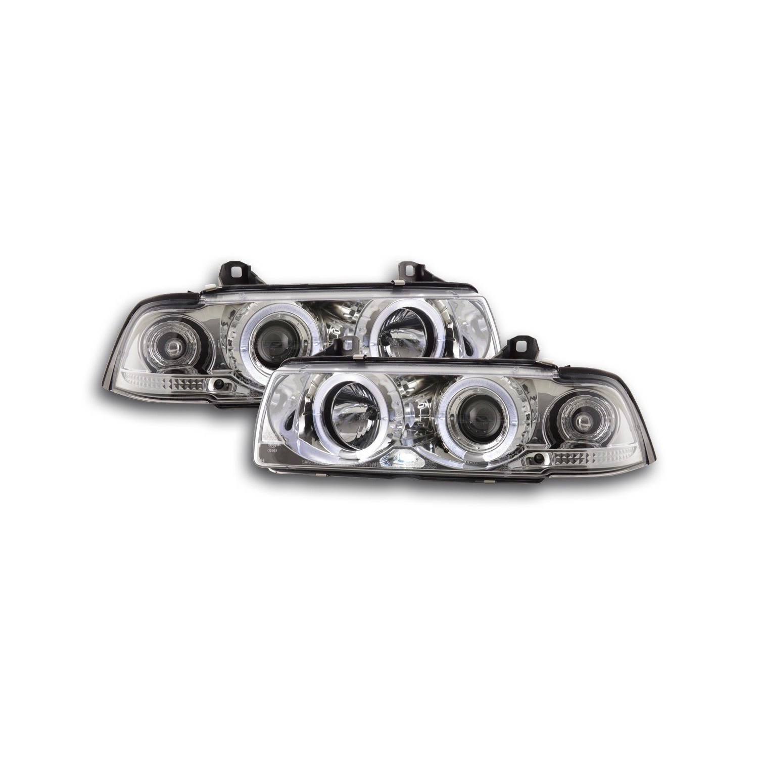 Headlight set BMW 3 series Coupe type E36 92 98 chrome