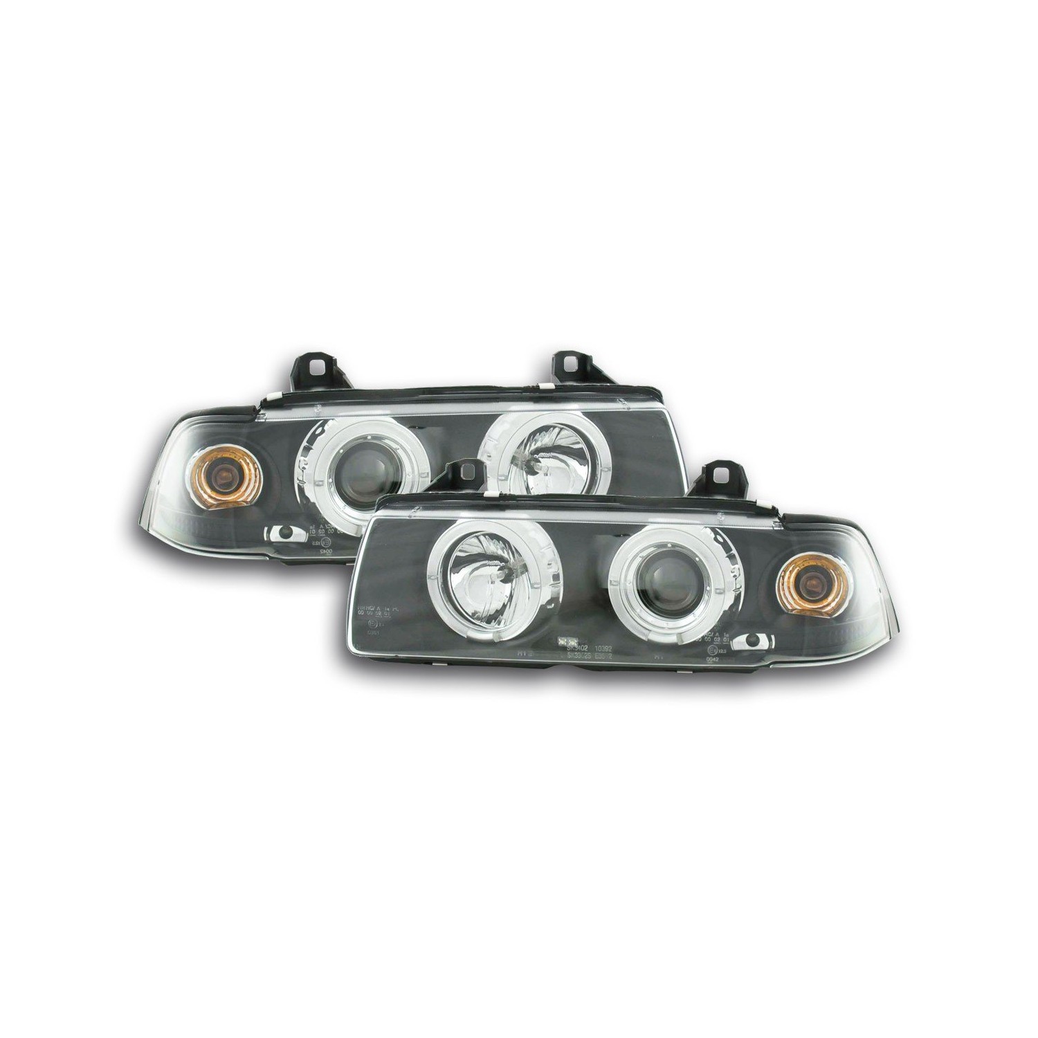 Headlight set BMW 3 Series Coupe type E36 92 98 black
