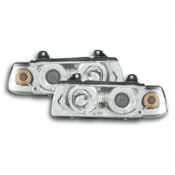 Headlight set BMW 3 series Limo type E36 92 98 chrome