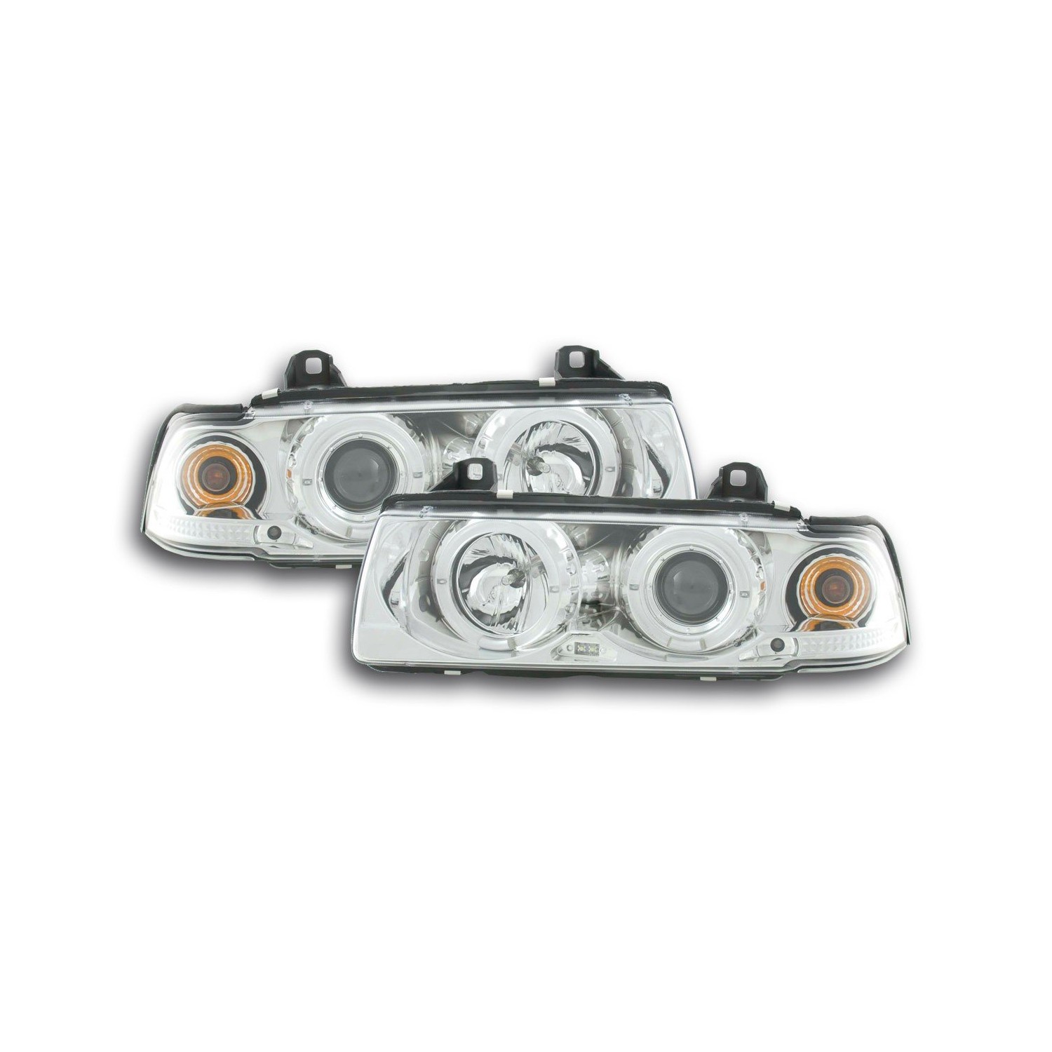 Headlight set BMW 3 series Limo type E36 92 98 chrome
