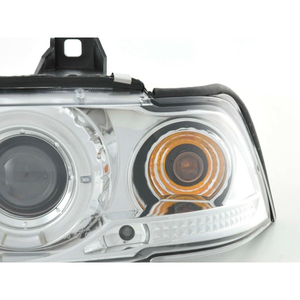 Headlight set BMW 3 series Limo type E36 92 98 chrome