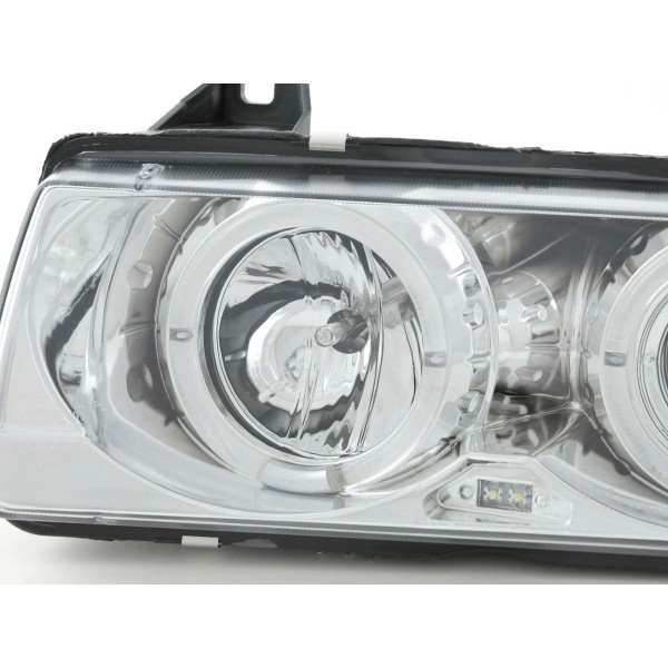 Headlight set BMW 3 series Limo type E36 92 98 chrome