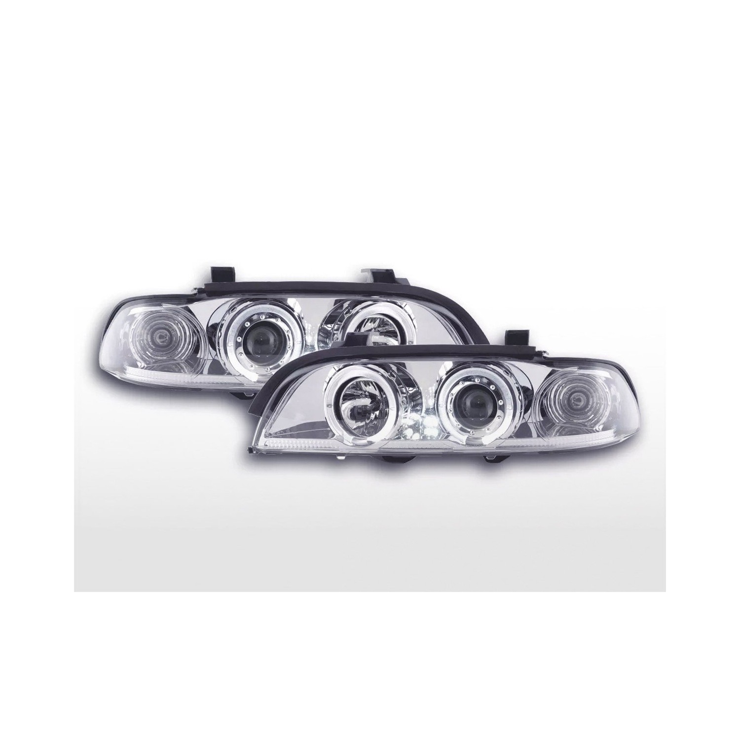 Headlight set BMW 5 series type E39 95 00 chrome