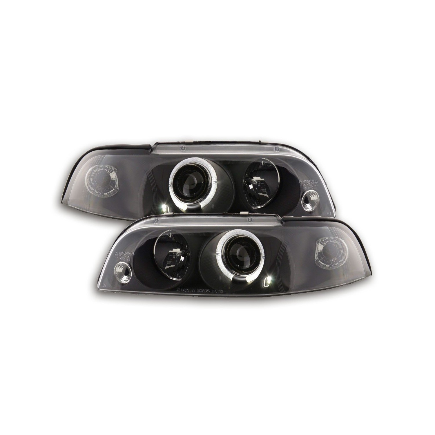 Headlight set Fiat Punto 1 type 176 93 98 black