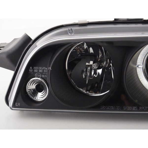 Headlight set Fiat Punto 1 type 176 93 98 black