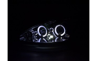 Headlight set Ford Focus 00 04 chrome