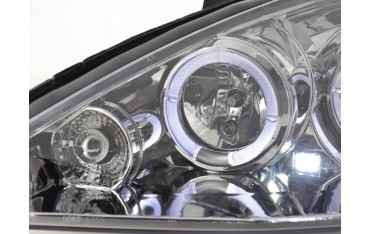Headlight set Ford Focus 00 04 chrome