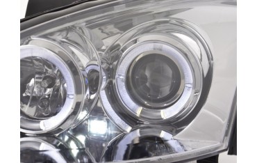 Headlight set Ford Focus 00 04 chrome