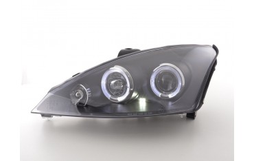 Headlight set Ford Focus 98 01 black