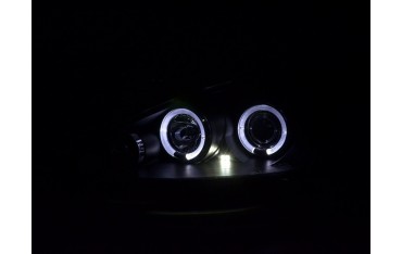 Headlight set Ford Focus 98 01 black