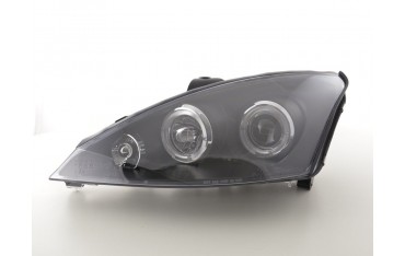 Headlight set Ford Focus 98 01 black