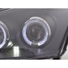 Headlight set Ford Focus 98 01 black