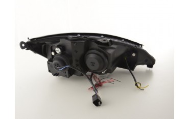 Headlight set Ford Focus 98 01 black