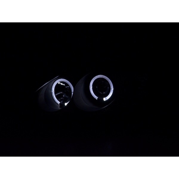 Headlight set Honda Civic Coupe Civic 4 door 99 00 black