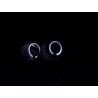 Headlight set Honda Civic Coupe Civic 4 door 99 00 black