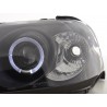 Headlight set Honda Civic Coupe Civic 4 door 99 00 black