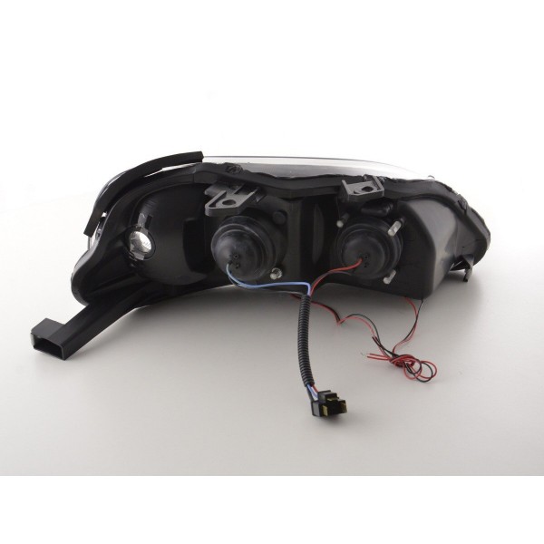 Headlight set Honda Civic Coupe Civic 4 door 99 00 black