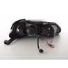 Headlight set Honda Civic Coupe Civic 4 door 99 00 black