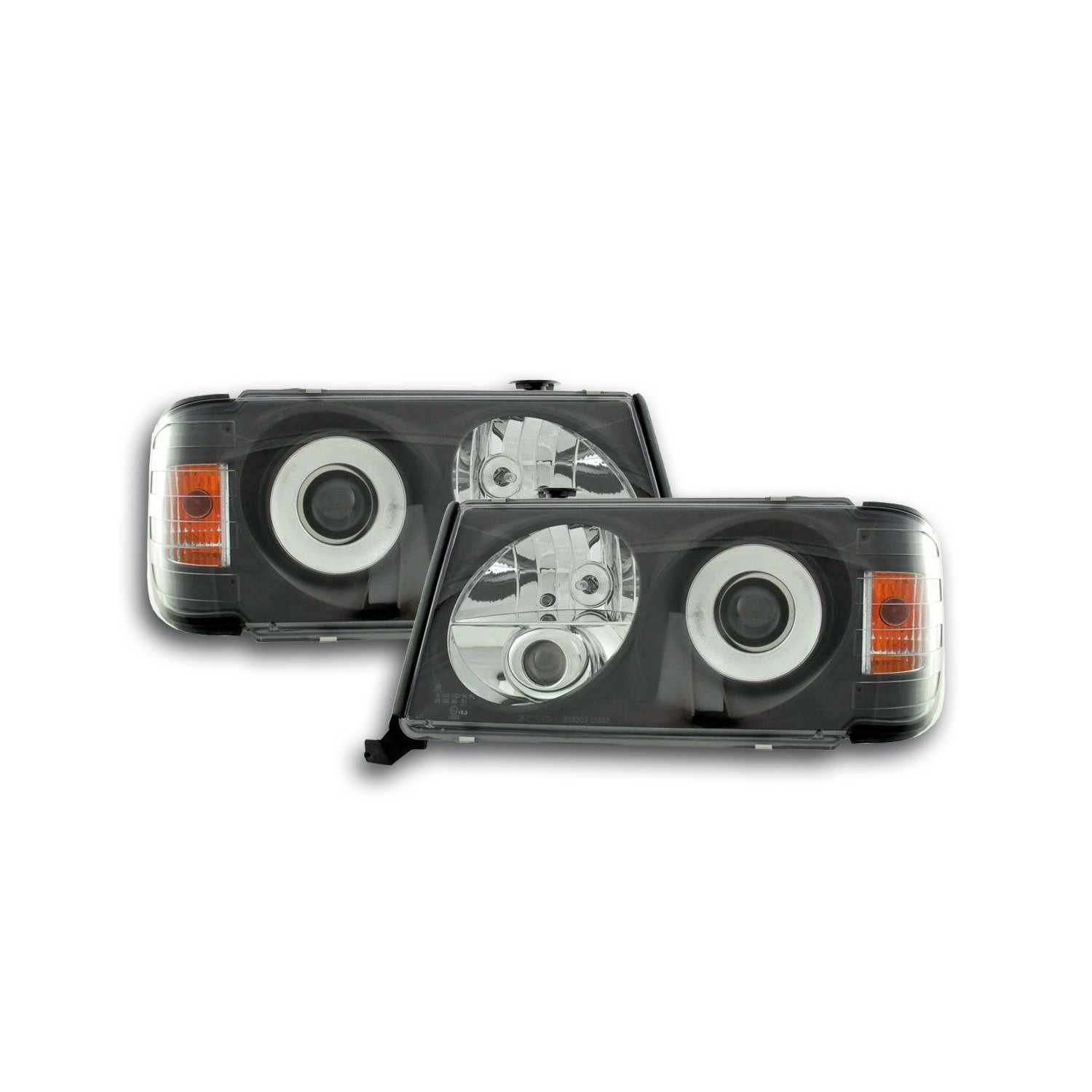 Headlight set Mercedes E Class type W124 85 93 black