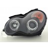 Headlight set Mercedes C Class type W203 00 07 black for right hand drive