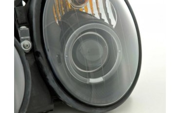 Headlight set Mercedes CLK type W208 98 02 black