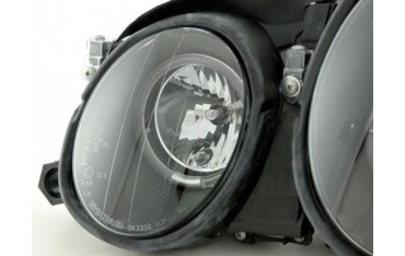 Headlight set Mercedes CLK type W208 98 02 black