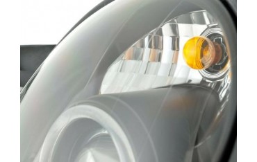 Headlight set Mercedes CLK type W208 98 02 black