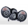 Headlight set Mercedes E Class type W210 95 98 black for right hand drive
