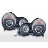 Headlight set Mercedes E Class type W210 99 01 black