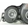 Headlight set Mercedes E Class type W210 99 01 black