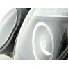 Headlight set Mercedes E Class type W210 99 01 black
