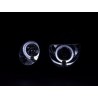 Angel eye headlight Mercedes E Class type W210 99 01 chrome for right hand drive