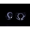 Angel eye headlight Mercedes E Class type W210 99 01 chrome for right hand drive