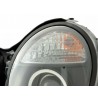 Headlight set Mercedes E Class type W210 99 01 black for right hand drive