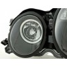 Headlight set Mercedes E Class type W210 99 01 black for right hand drive