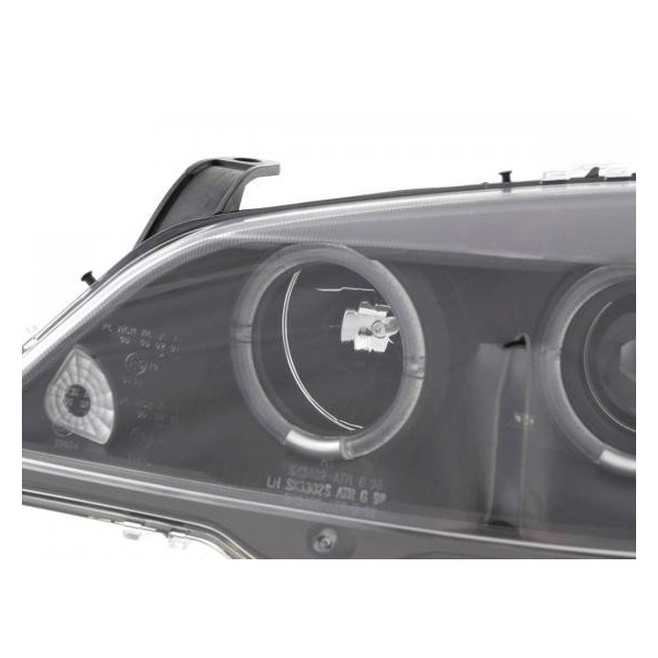 Headlight set Opel Astra G 98 03 black
