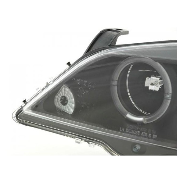 Headlight set Opel Astra G 98 03 black
