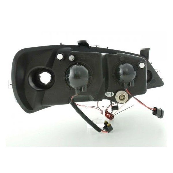 Headlight set Opel Astra G 98 03 black