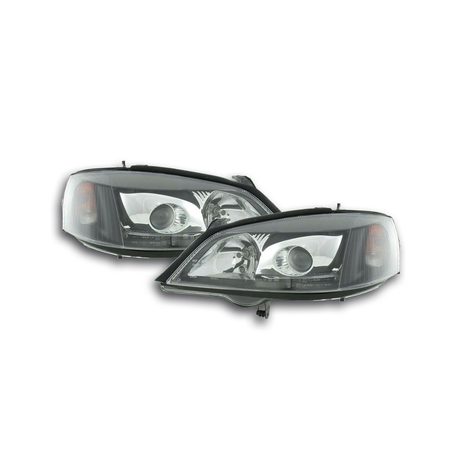 Headlights Opel Astra G 98 03 black