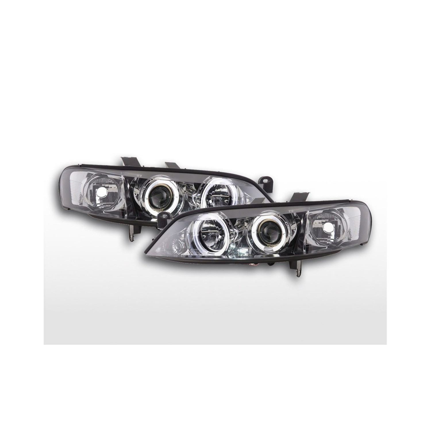 Headlight set Opel Vectra B 96 99 chrome