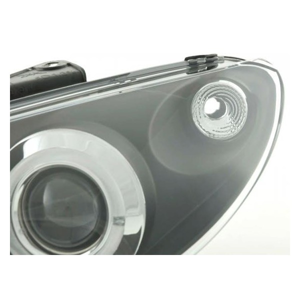 Headlight set Peugeot 206 98 03 black