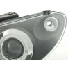Headlight set Peugeot 206 98 03 black