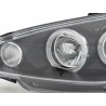 Headlight set Peugeot 206 98 03 black