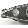 Headlight set Peugeot 206 98 03 black
