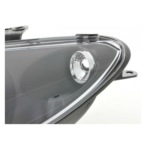 Headlight set Peugeot 206 98 03 black